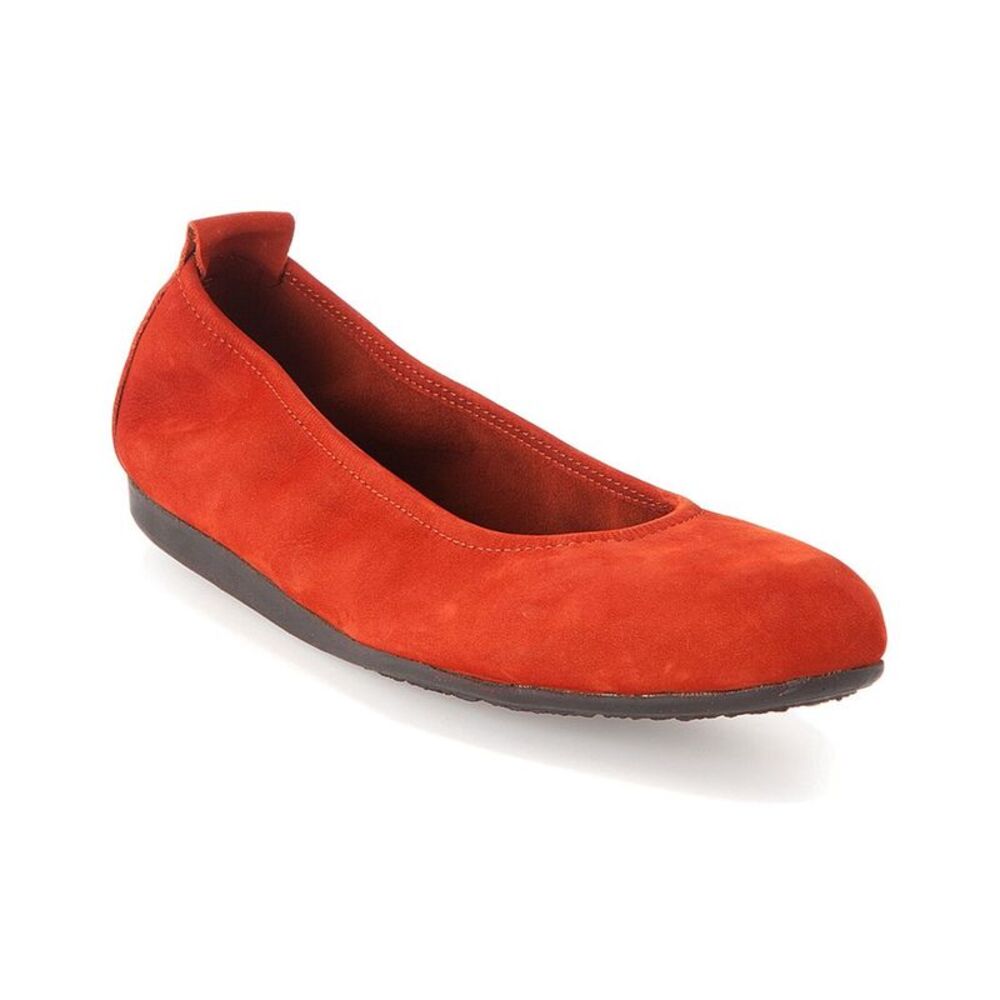 Arche Women's "Laius" Nubuck Flat, Red